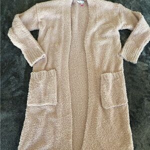 No Boundaries Fuzzy Pink Cardigan